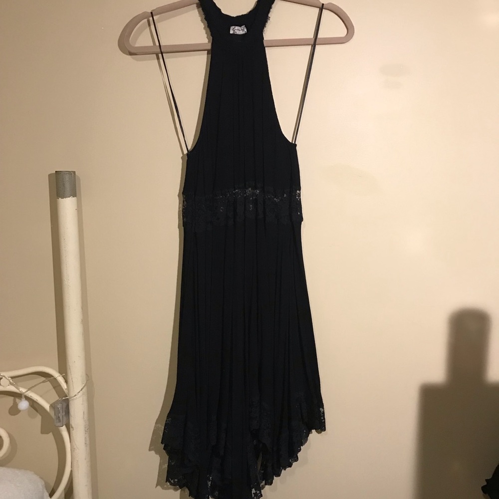 FreePeople Intimately Black Halter Dress